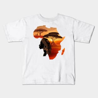 aboriginal african savannah Kids T-Shirt